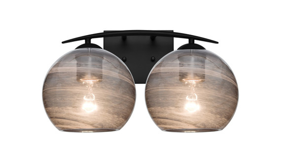 Bathroom Fixtures Two Lights by Besa ( 74 | 2WC-JILLYSM-BK Besa Jilly Vanity ) 