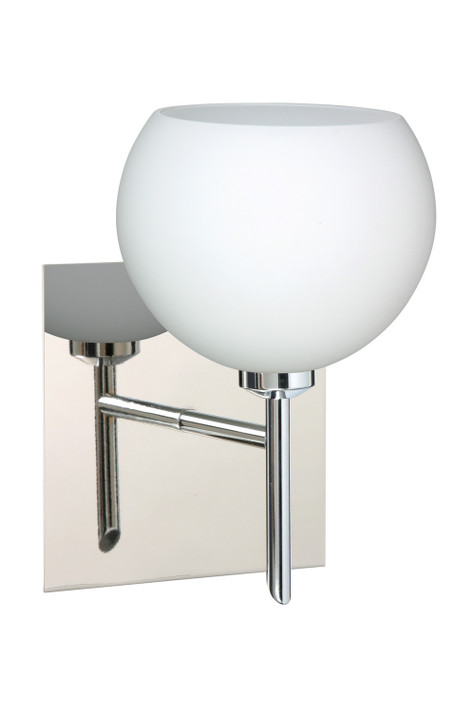 Sconces Single Glass by Besa ( 74 | 1SW-565807-CR-SQ Palla ) 