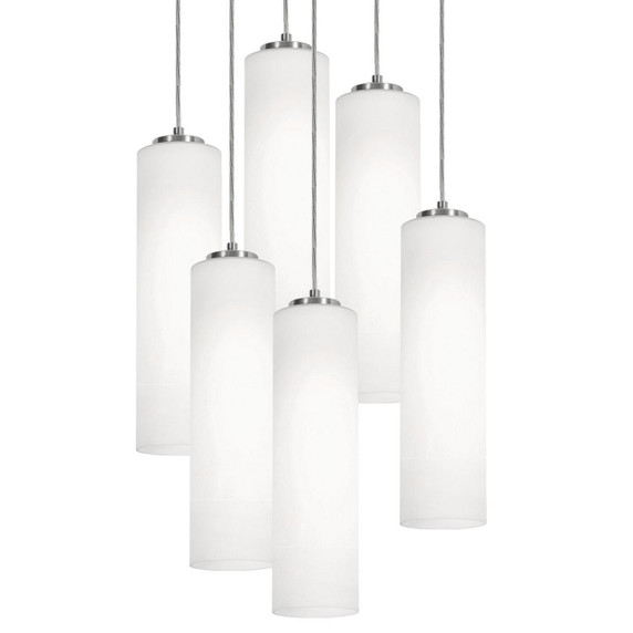 Mid. Chandeliers Multi-Port/Cascade by AFX Lighting ( 162 | LEOP0412MBSNRND6 Leo ) 