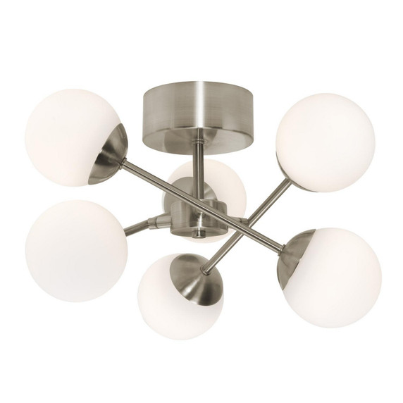 Semi-Flush Mts. Glass Down by AFX Lighting ( 162 | PRLC16L30D1SN Pearl ) 