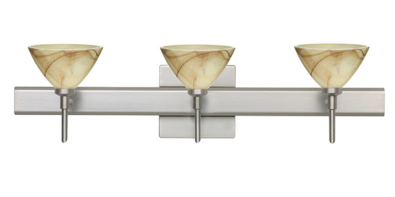 Bathroom Fixtures Three Lights by Besa ( 74 | 3SW-174383-SN-SQ Domi ) 