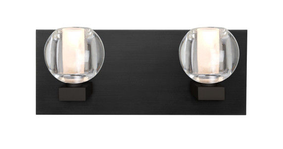 Bathroom Fixtures Two Lights by Besa ( 74 | 2WF-BOCACL-BK Besa Boca 3 Vanity ) 