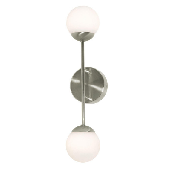 Sconces Double Glass by AFX Lighting ( 162 | PRLS0418L30D1SN Pearl ) 