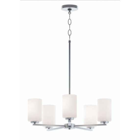 Mid. Chandeliers Glass Up by AFX Lighting ( 162 | LEOP24MBSN Leo ) 