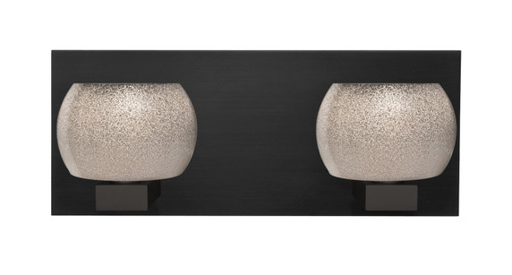 Bathroom Fixtures Two Lights by Besa ( 74 | 2WF-KENOSM-LED-BK Besa Keno Vanity ) 