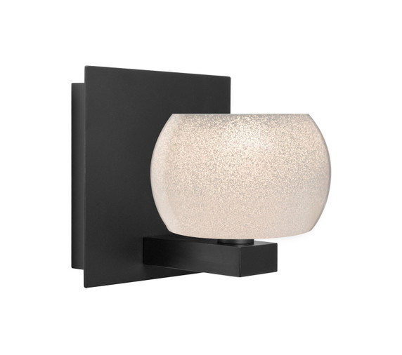 Sconces Single Glass by Besa ( 74 | 1WF-KENOWH-BK Besa Keno Vanity ) 