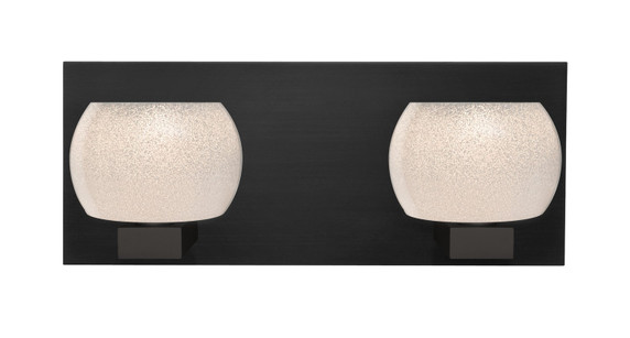 Bathroom Fixtures Two Lights by Besa ( 74 | 2WF-KENOWH-LED-BK Besa Keno Vanity ) 