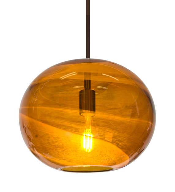 Multi-Systems Line Voltage Pendants by Besa ( 74 | 1TT-GENOAM-EDIL-BR Geno ) 