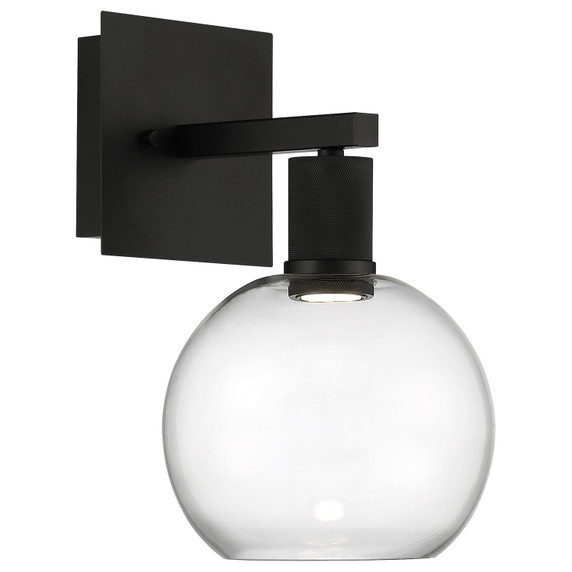 Sconces Single Glass by Access ( 18 | 63145LEDD-MBL/CLR Port Nine Burgundy ) 