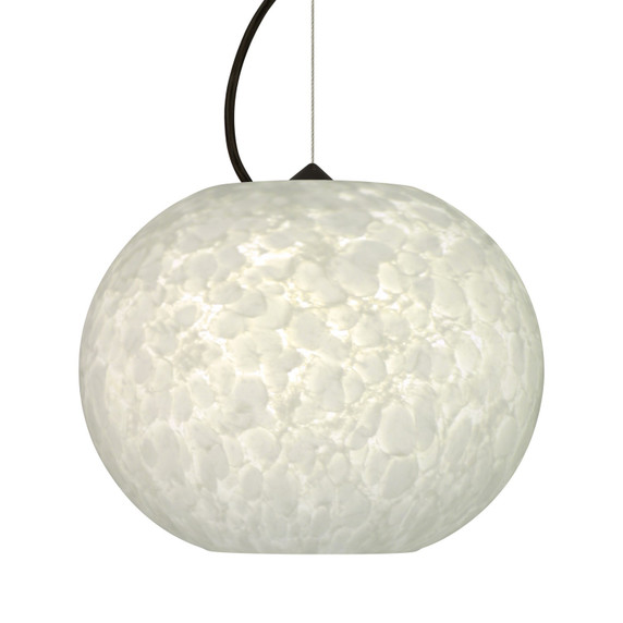Mini Pendants Glass Down by Besa ( 74 | 1KX-477619-LED-BK Besa Luna Cable Pendant ) 