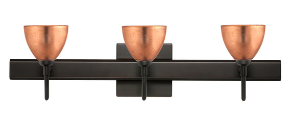 Bathroom Fixtures Three Lights by Besa ( 74 | 3SW-1758CF-BR-SQ Divi ) 