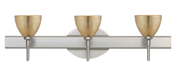 Bathroom Fixtures Three Lights by Besa ( 74 | 3SW-1758GF-SN Divi ) 