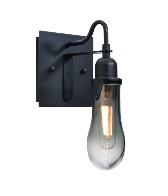 Sconces Single Glass by Besa ( 74 | 1WG-WISHSM-EDIL-BK Wish ) 