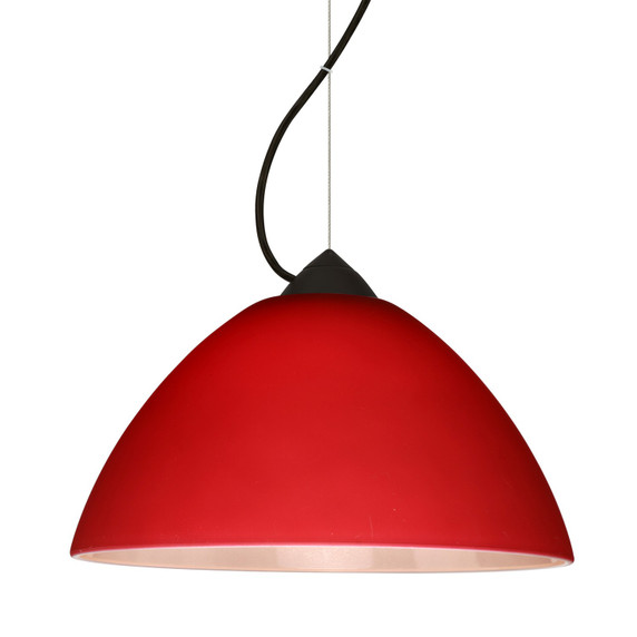 Mini Pendants Glass Down by Besa ( 74 | 1KX-420131-LED-BK Besa Tessa Pendant ) 