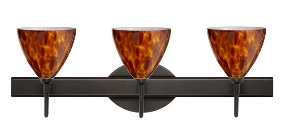 Bathroom Fixtures Three Lights by Besa ( 74 | 3SW-177918-BR Mia ) 
