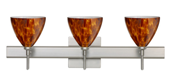Bathroom Fixtures Three Lights by Besa ( 74 | 3SW-177918-SN-SQ Mia ) 