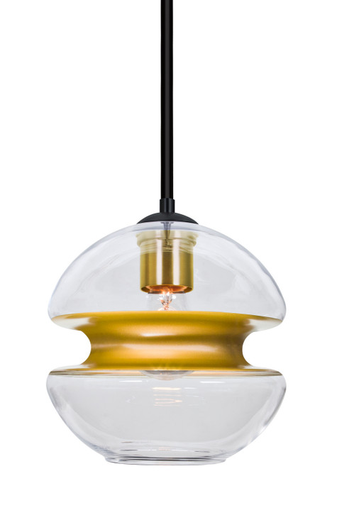 Multi-Systems Line Voltage Pendants by Besa ( 74 | 1TT-HULA8GD-BK Hula 8 ) 