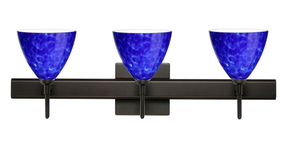 Bathroom Fixtures Three Lights by Besa ( 74 | 3SW-177986-BR-SQ Mia ) 
