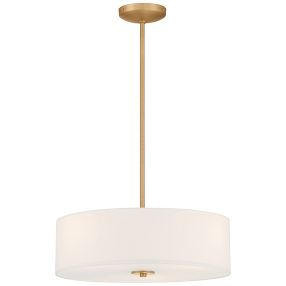 Pendants Drum Shade by Access ( 18 | 64065LEDDLP-ABB/WH Mid Town ) 