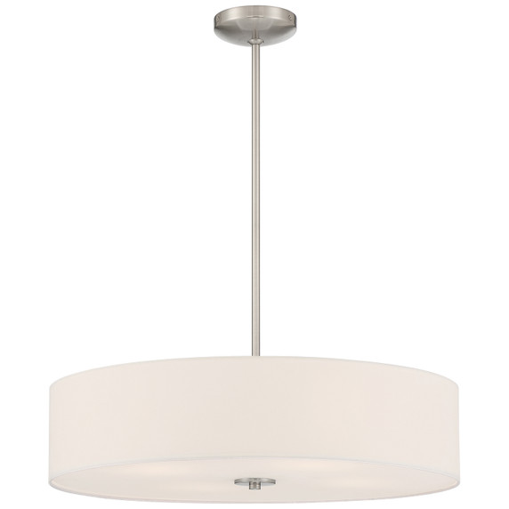 Pendants Drum Shade by Access ( 18 | 64066LEDDLP-BS/WH Mid Town ) 
