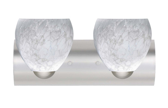 Bathroom Fixtures Two Lights by Besa ( 74 | 2WZ-412219-SN Bolla ) 