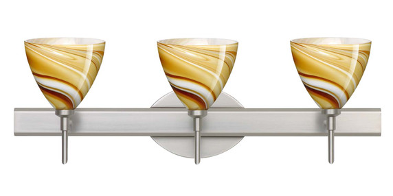 Bathroom Fixtures Three Lights by Besa ( 74 | 3SW-1779HN-SN Mia ) 