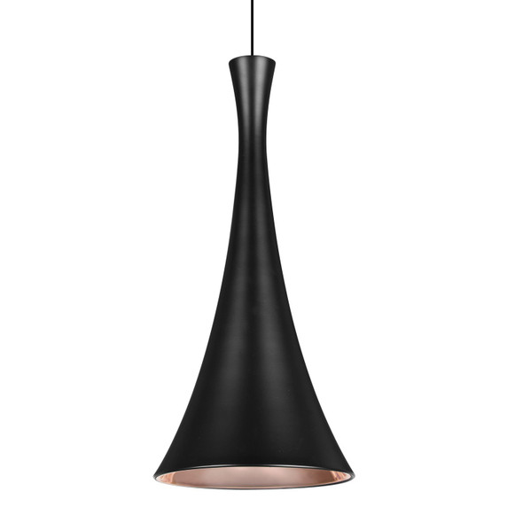 Mini Pendants Metal Shade by Besa ( 74 | 1XT-RONDO-LED-BK Besa Rondo Pendant ) 