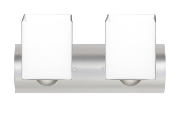 Bathroom Fixtures Two Lights by Besa ( 74 | 2WZ-449807-LED-SN Rise ) 