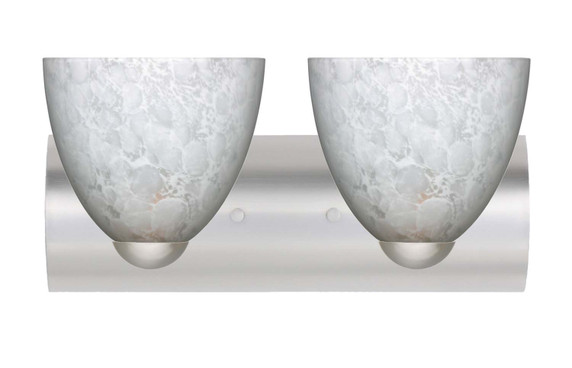 Bathroom Fixtures Two Lights by Besa ( 74 | 2WZ-757219-SN Sasha ) 