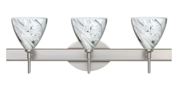 Bathroom Fixtures Three Lights by Besa ( 74 | 3SW-1779MG-SN Mia ) 