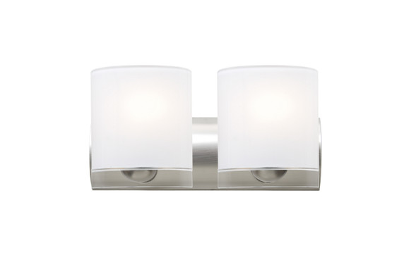 Bathroom Fixtures Two Lights by Besa ( 74 | 2WZ-CELTICCL-LED-SN Celtic ) 