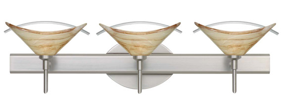 Bathroom Fixtures Three Lights by Besa ( 74 | 3SW-181305-SN Hoppi ) 
