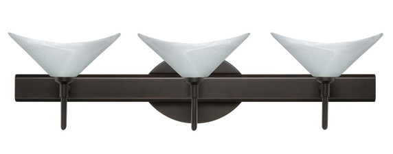Bathroom Fixtures Three Lights by Besa ( 74 | 3SW-191352-BR Hoppi ) 