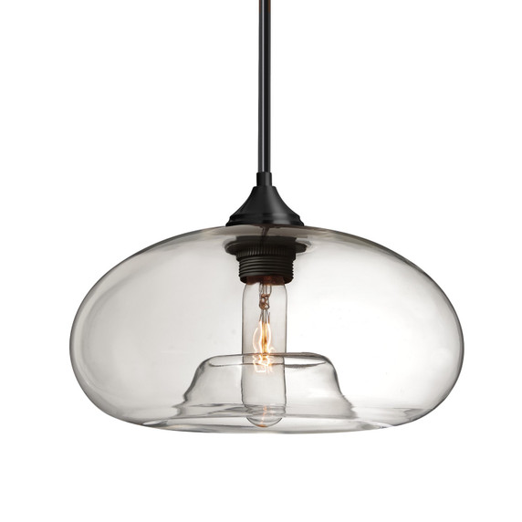 Mini Pendants Glass Down by Besa ( 74 | 1TT-BANACL-EDIL-BK Besa Bana Pendant ) 