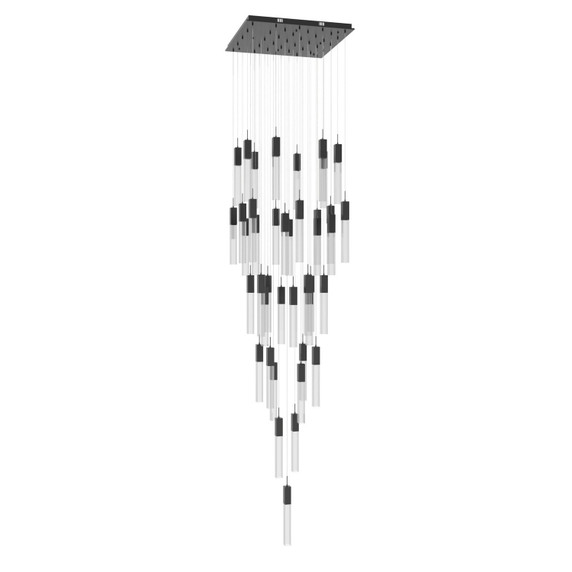 Mid. Chandeliers Multi-Port/Cascade by Avenue Lighting ( 192 | HF1903-41-GL-DBZ-C The Original Glacier ) 