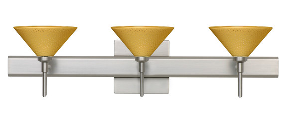 Bathroom Fixtures Three Lights by Besa ( 74 | 3SW-282490-SN-SQ Kona ) 