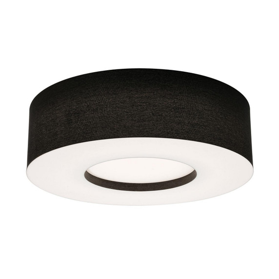Flush Mounts Drum Shade by AFX Lighting ( 162 | MCF2432L5AJUD-BK-MS Montclair ) 