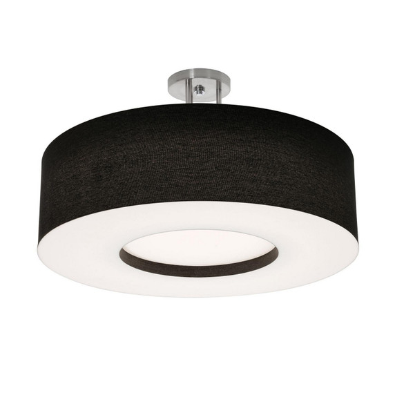 Semi-Flush Mts. Drum Shade by AFX Lighting ( 162 | MCF2432L5AJUD-BKSF Montclair ) 