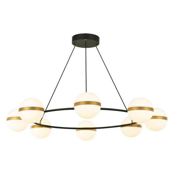 Large Chandeliers Glass Shade by Alora ( 452 | CH302008MBBG-UNV Tagliato ) 