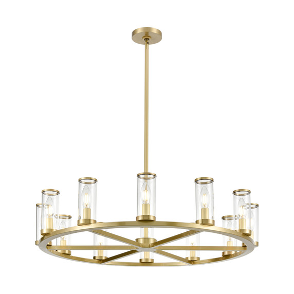 Mid. Chandeliers Glass Up by Alora ( 452 | CH309012NBCG Revolve ) 