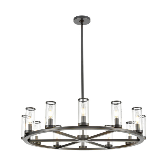 Mid. Chandeliers Glass Up by Alora ( 452 | CH309012UBCG Revolve ) 