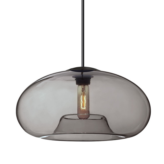 Pendants Glass Down by Besa ( 74 | 1JT-BANA15SM-BK Besa Bana 15 Pendant ) 