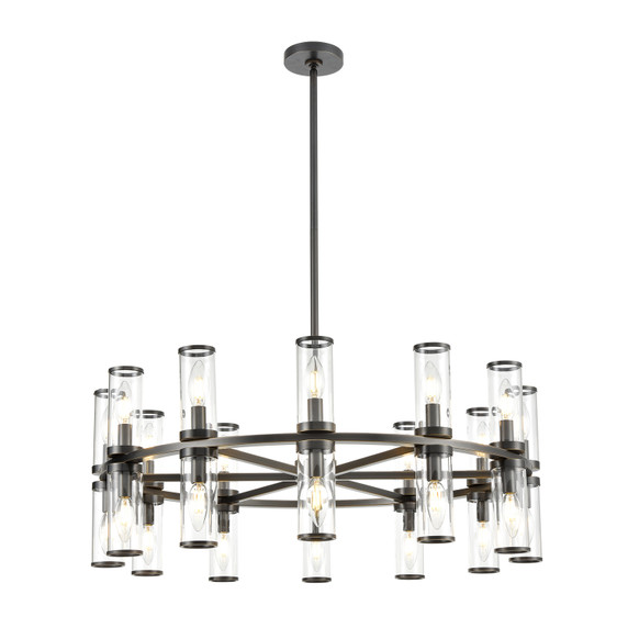 Mid. Chandeliers Glass Up by Alora ( 452 | CH309024UBCG Revolve ) 