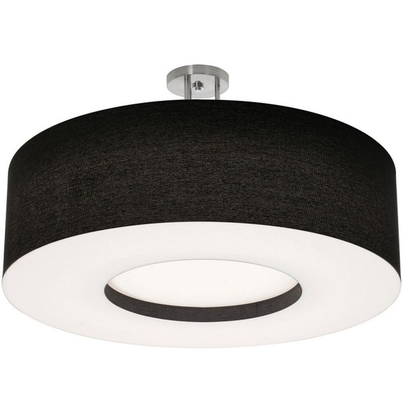 Semi-Flush Mts. Drum Shade by AFX Lighting ( 162 | MCF3044MB-BKSF Montclair ) 