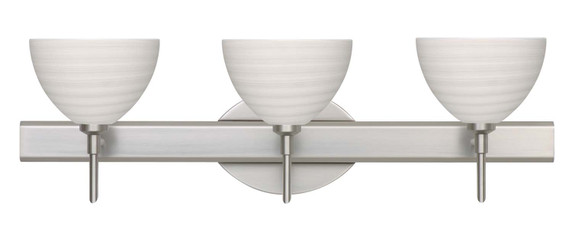 Bathroom Fixtures Three Lights by Besa ( 74 | 3SW-4679KR-SN Brella ) 