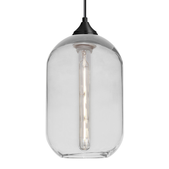 Mini Pendants Glass Down by Besa ( 74 | 1JC-OMEGA12CL-EDIL-BK Besa Omega 12 Pendant ) 
