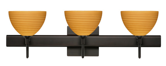 Bathroom Fixtures Three Lights by Besa ( 74 | 3SW-4679OK-BR-SQ Brella ) 