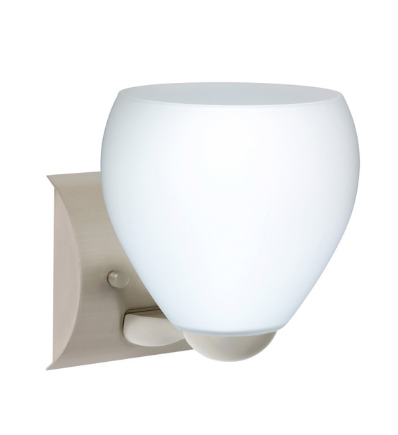 Sconces Single Glass by Besa ( 74 | 1WZ-412207-LED-SN Bolla ) 