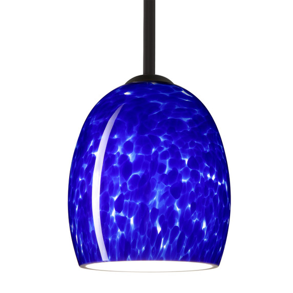 Mini Pendants Glass Down by Besa ( 74 | 1TT-169786-LED-BK Besa Lucia Stem Pendant ) 