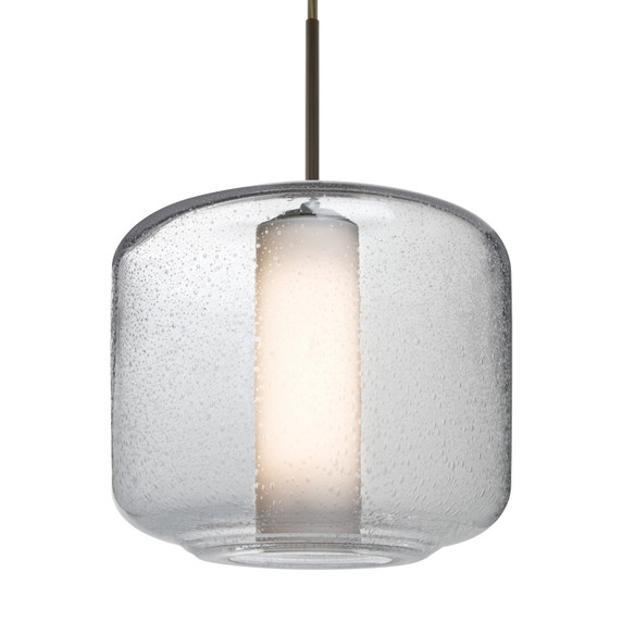 Mini Pendants Glass Down by Besa ( 74 | 1JT-NILES10CO-LED-BR Besa Niles 10 Pendant ) 